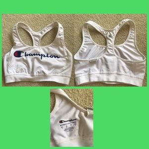 Champion White Sports Bra